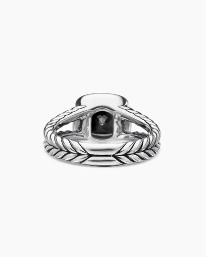 Petite Albion® Ring Sterling Silver with Black Onyx and Diamonds