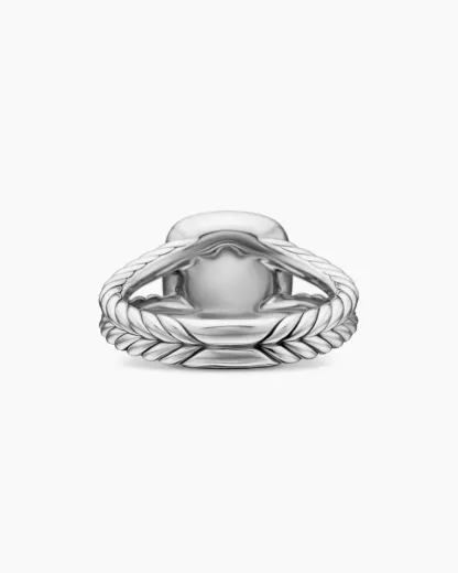 Petite Albion® Ring Sterling Silver with Pavé Diamonds