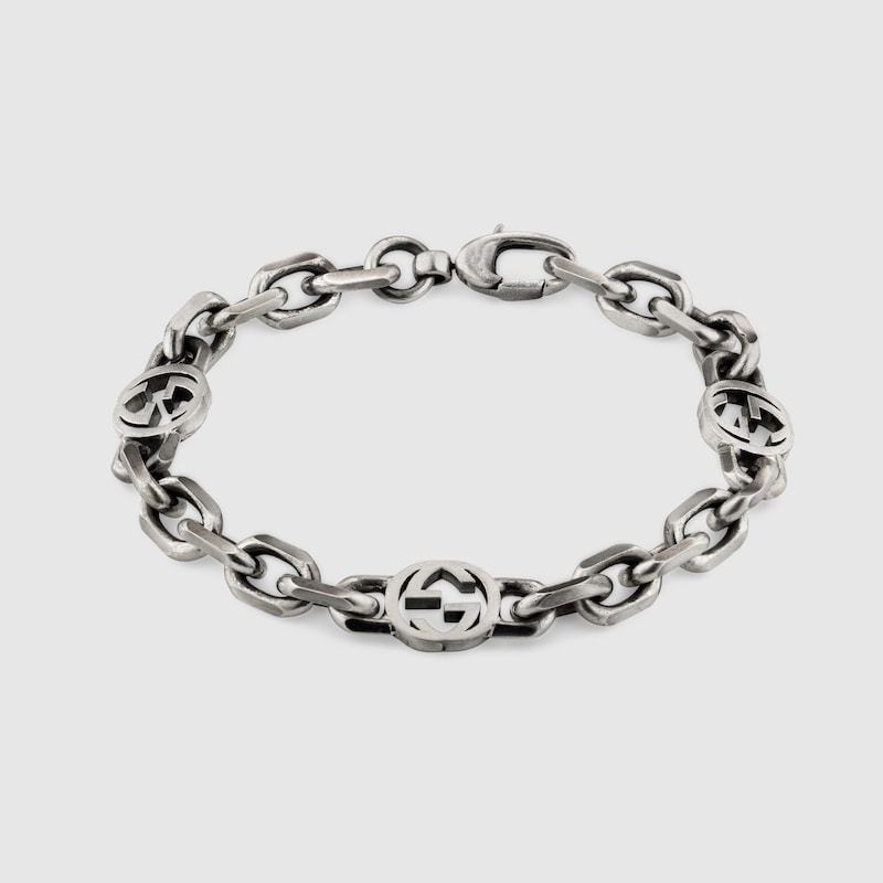 INTERLOCKING SILVER BRACELET