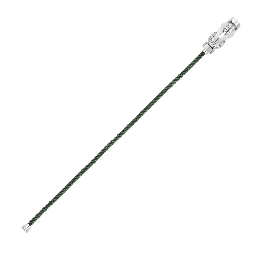 CHANCE INFINIE BRACELET 18K WHITE GOLD AND DIAMONDS MEDIUM MODEL