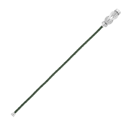 CHANCE INFINIE BRACELET 18K WHITE GOLD AND DIAMONDS MEDIUM MODEL