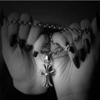 SMALL CROSS PENDANT WITH BAIL