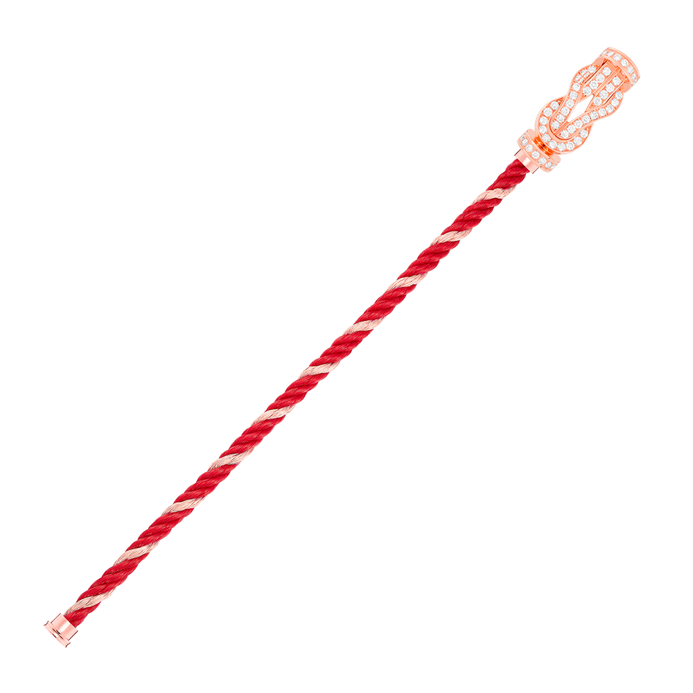 CHANCE INFINIE BRACELET 18K PINK GOLD AND DIAMONDS LARGE MODEL