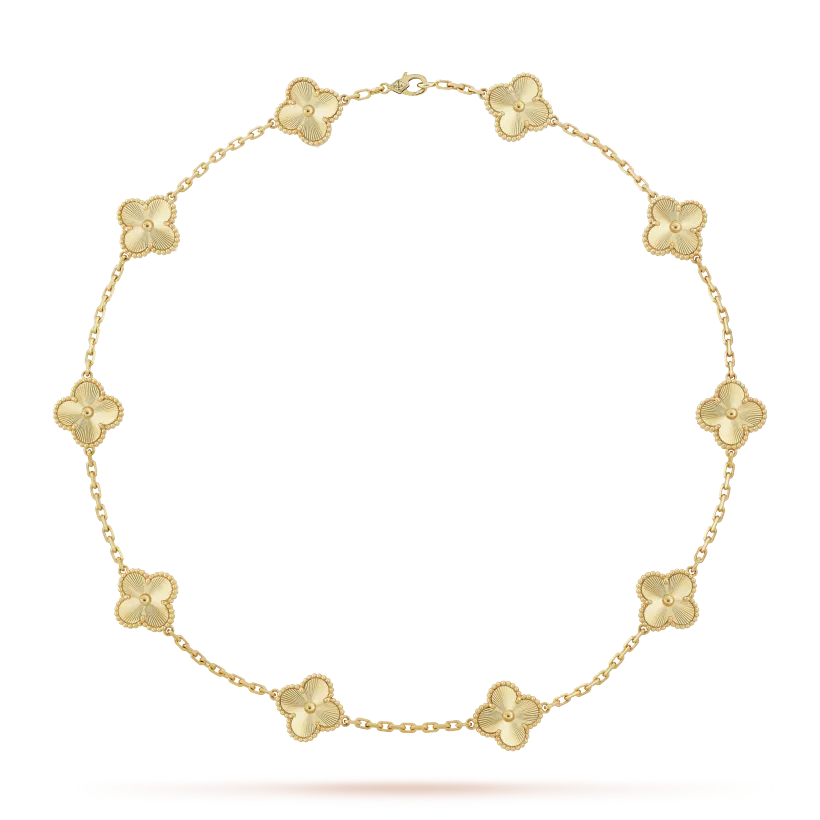 Vintage Alhambra 3‑Piece Set – Necklace, Bracelet & Earrings