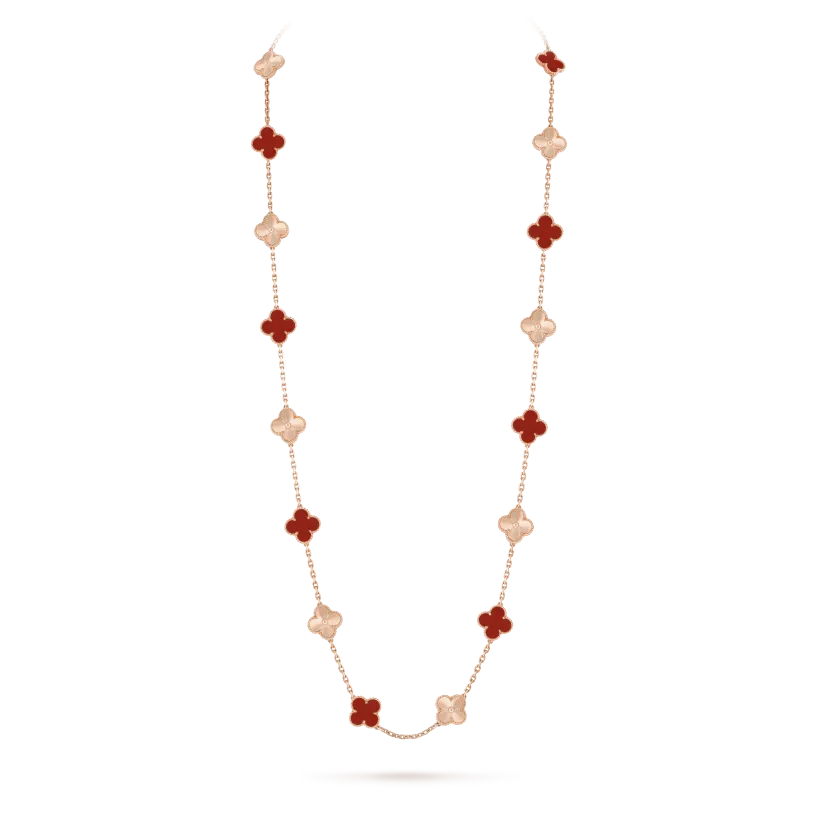Vintage Alhambra long necklace, 20 motifs