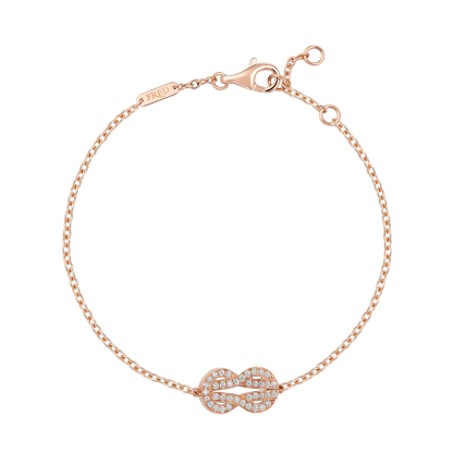 CHANCE INFINIE BRACELET 18K PINK GOLD AND DIAMONDS MEDIUM MODEL