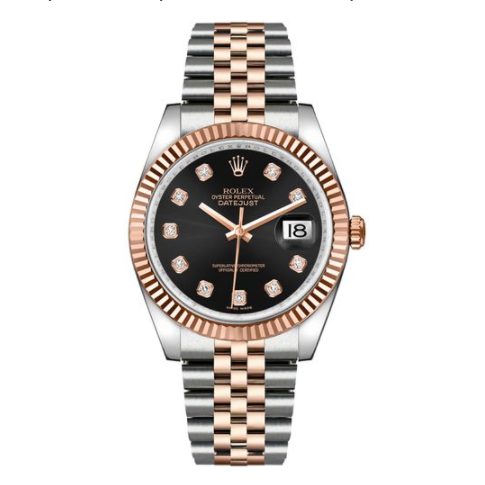 Datejust 36 Black Diamond Dial Watch 116231-0056