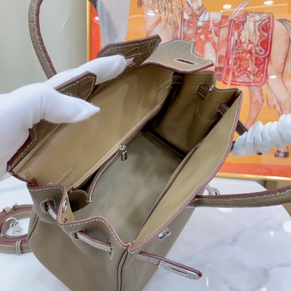 Herthtmes Togo Matte Alligator Birkin Touch 25/30 Gold