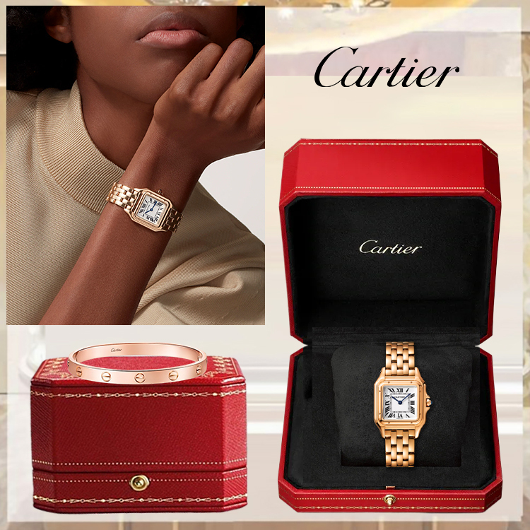 PANTHÈRE DE CARthtTIER WATCH & LOVE BRACELET, CLASSIC MODEL