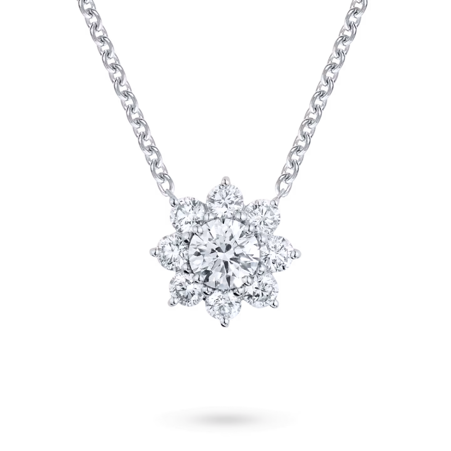 Sunflower Medium Diamond Pendant