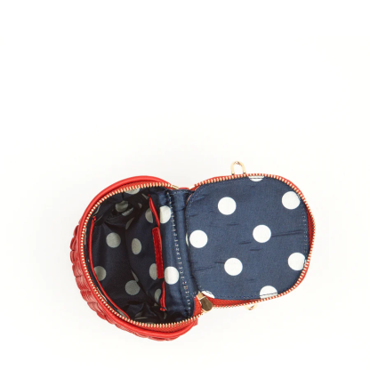 Small Leather Crossbody Bag Red