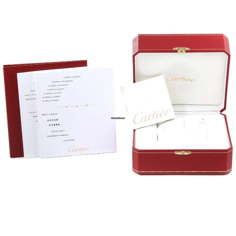 Cartier Calibre Rose Gold Black Dial Automatic Mens Watch