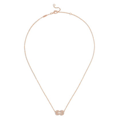CHANCE INFINIE NECKLACE 18K PINK GOLD AND DIAMONDS MEDIUM MODEL