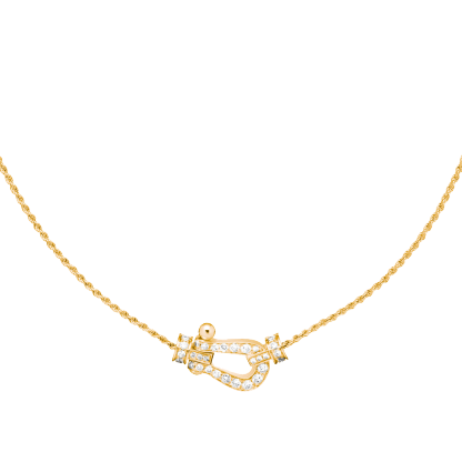 FORCE 10 NECKLACE 18K YELLOW GOLD AND DIAMONDS MEDIUM MODEL