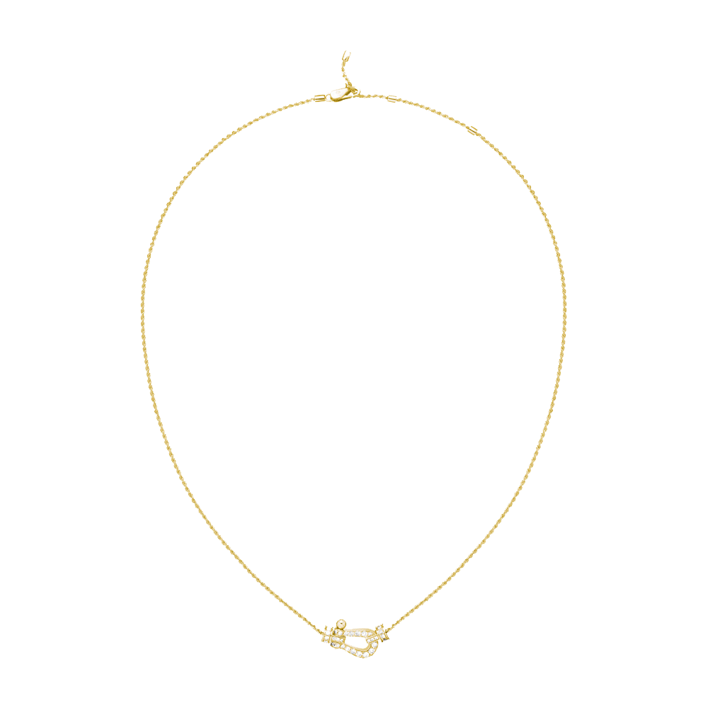 FORCE 10 NECKLACE 18K YELLOW GOLD AND DIAMONDS MEDIUM MODEL