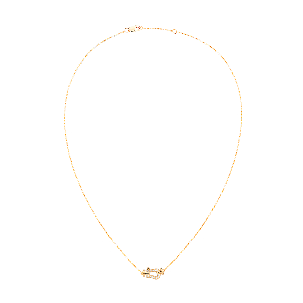 FORCE 10 NECKLACE SMALL MODEL IN 18K YELLOW GOLD AND DIAMONDS