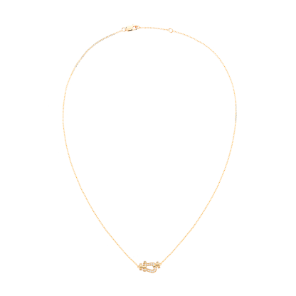 FORCE 10 NECKLACE SMALL MODEL IN 18K YELLOW GOLD AND DIAMONDS