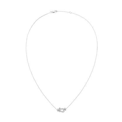 FORCE 10 NECKLACE SMALL MODEL IN 18K WHITE GOLD AND DIAMONDS