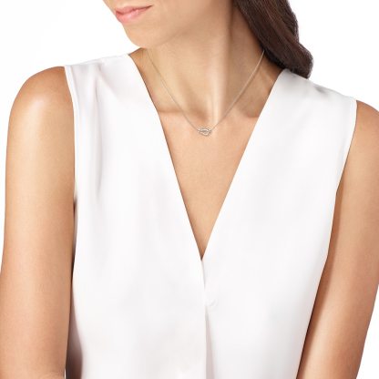 FORCE 10 NECKLACE SMALL MODEL IN 18K WHITE GOLD AND DIAMONDS