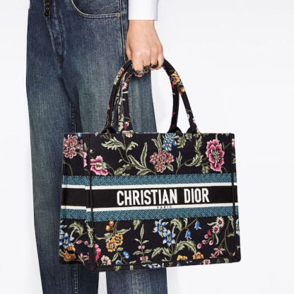 LOVE BRACELET, CLASSIC MODEL, BRUSHED, 4 DIAMONDS & MEDIUM  BOOK TOTE