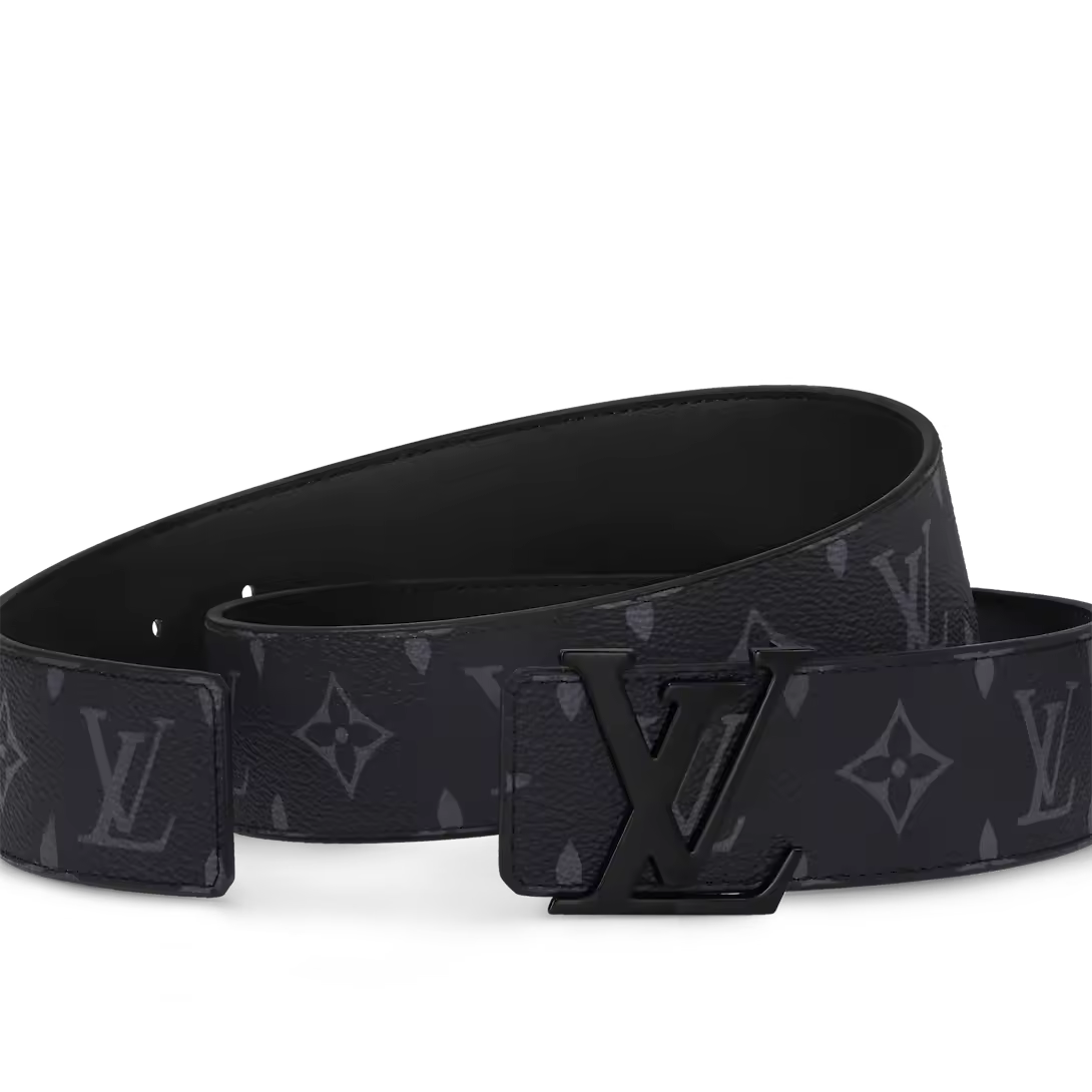 Initiales 40mm Matte Black Belt