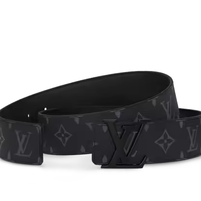 Initiales 40mm Matte Black Belt