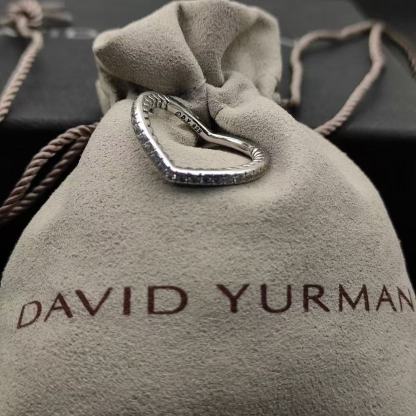 Cable Collectibles® Heart Stack Ring Sterling Silver with Pavé Diamonds