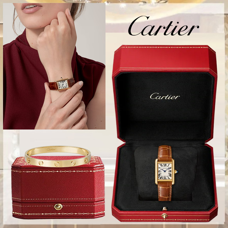 TANK LOthtUIS CARthtTIER WATCH & LOVE BRACELET