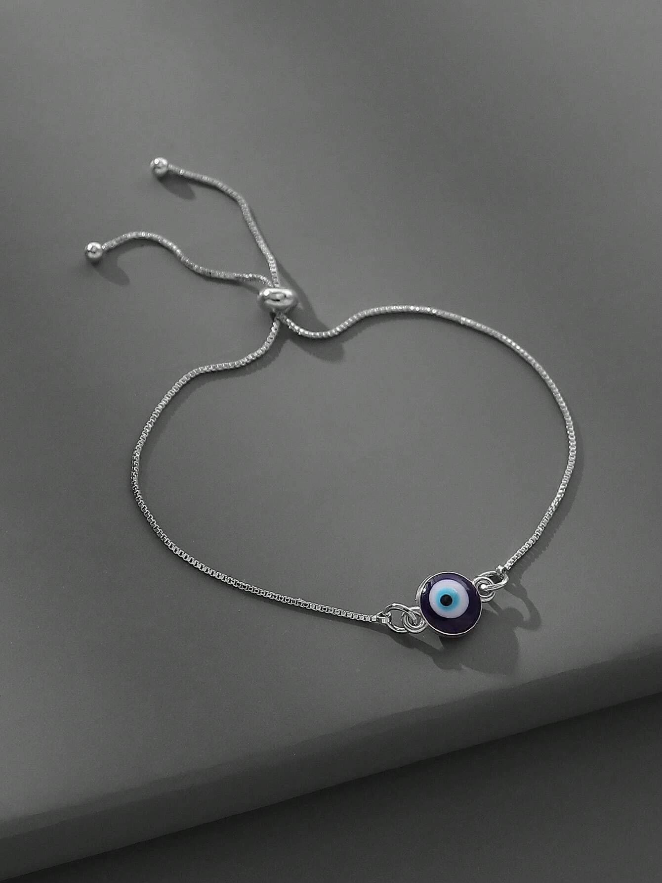 1pc Fashion Evil Eye Decor Bracelet For Women For Daily Life