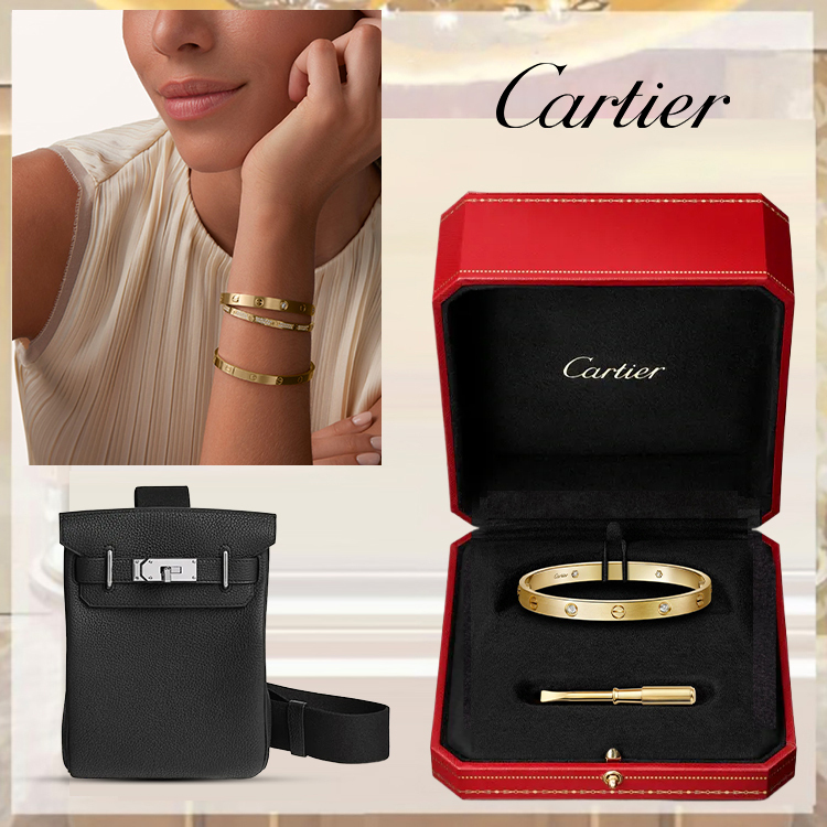 LOVE BRACELET, CLASSIC MODEL, 4 DIAMONDS & HAC A DOS GM BACKPACK