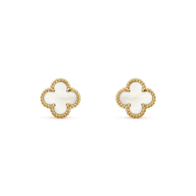 3-PIECE GOLD CLOVER JEWELRY SET: NECKLACE, BRACELET & EARRINGS