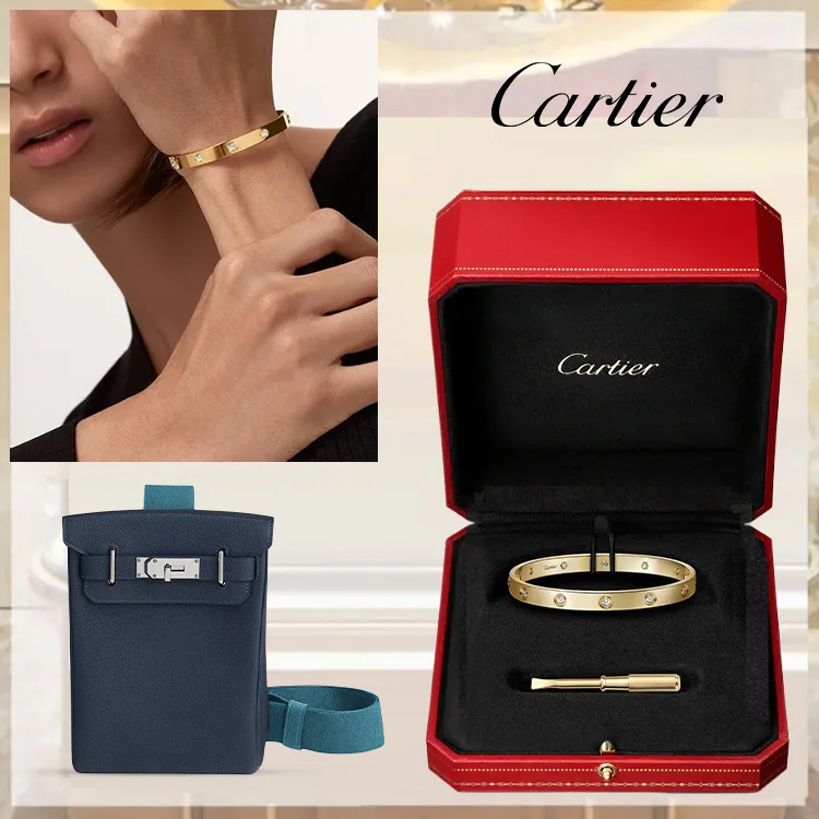 LOVE BRACELET, CLASSIC MODEL,10 DIAMONDS & HAC A DOS GM BACKPACK