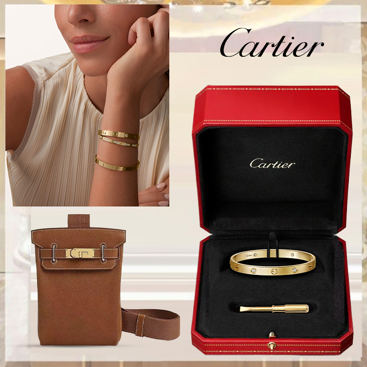 LOVE BRACELET, CLASSIC MODEL, 4 DIAMONDS & HAC A DOS GM BACKPACK