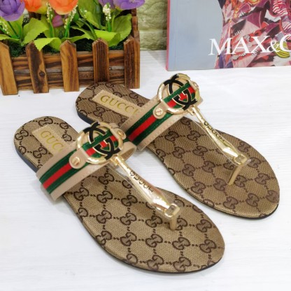 WOMEN'S SLIDE WITH DOUBLE G