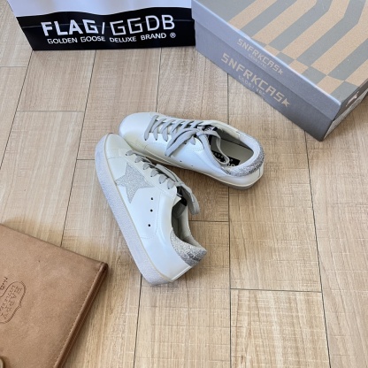 silver Swarovski crystal star and heel tab