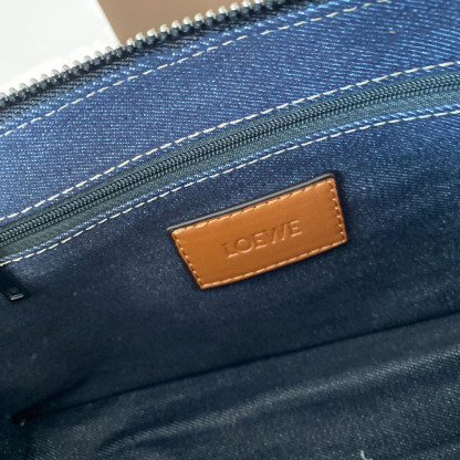 Big Logo Denim Shoulder Bag