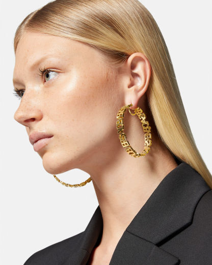 Logo Hoop Earrings