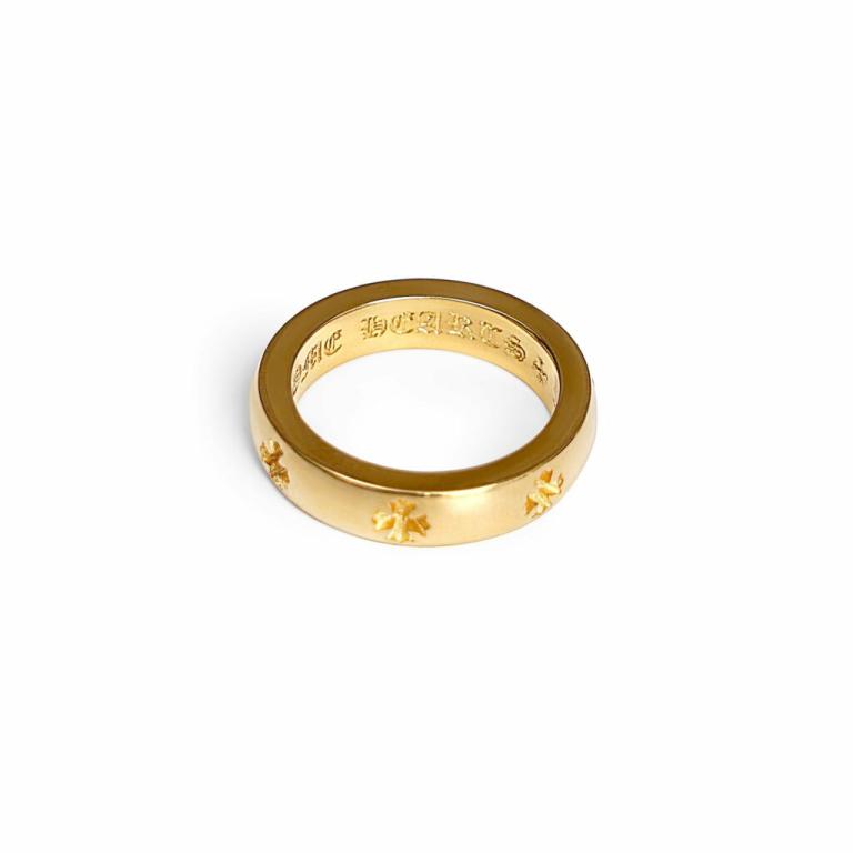 22K GOLD CH PLUS BAND RING