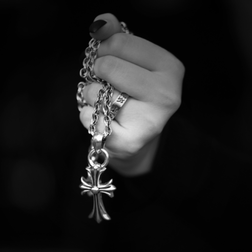 SMALL CROSS PENDANT WITH BAIL