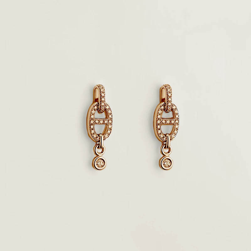 Chaine d'Ancre Enchainee earrings, small model