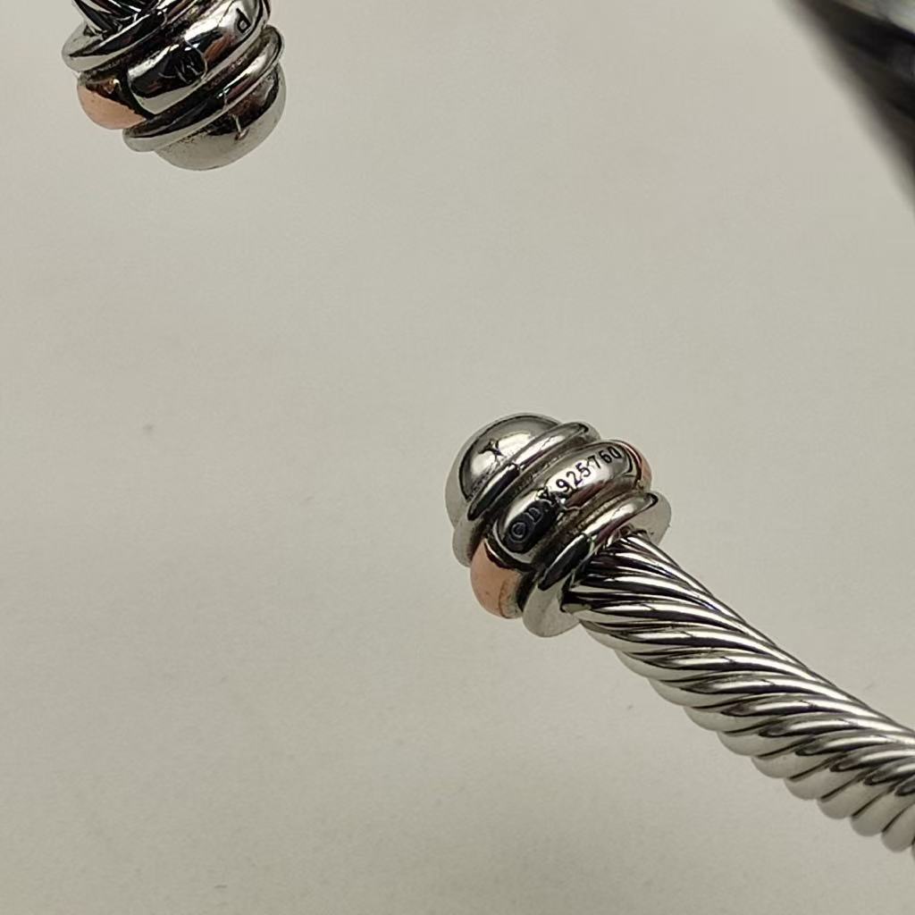 Cable Classics Bracelet in Sterling Silver with 18K Rose Gold