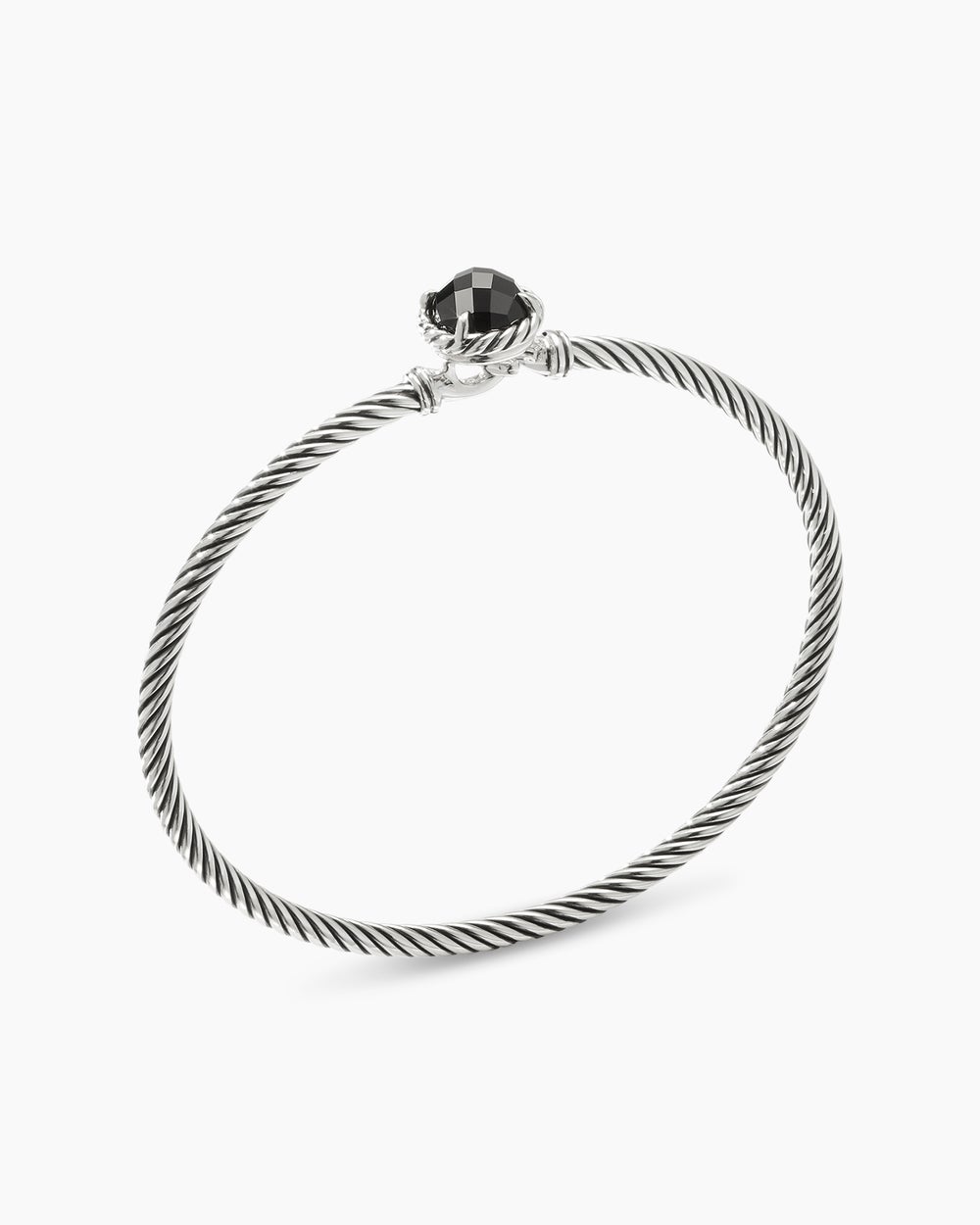 Petite Chatelaine庐 Bracelet Sterling Silver with Black Onyx, 3mm