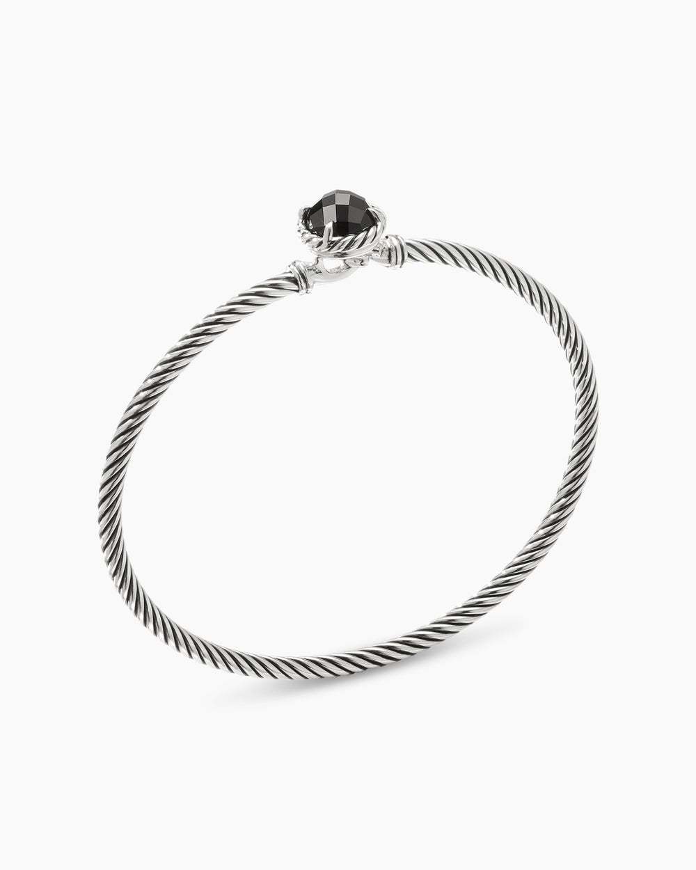 Petite Chatelaine庐 Bracelet Sterling Silver with Black Onyx, 3mm