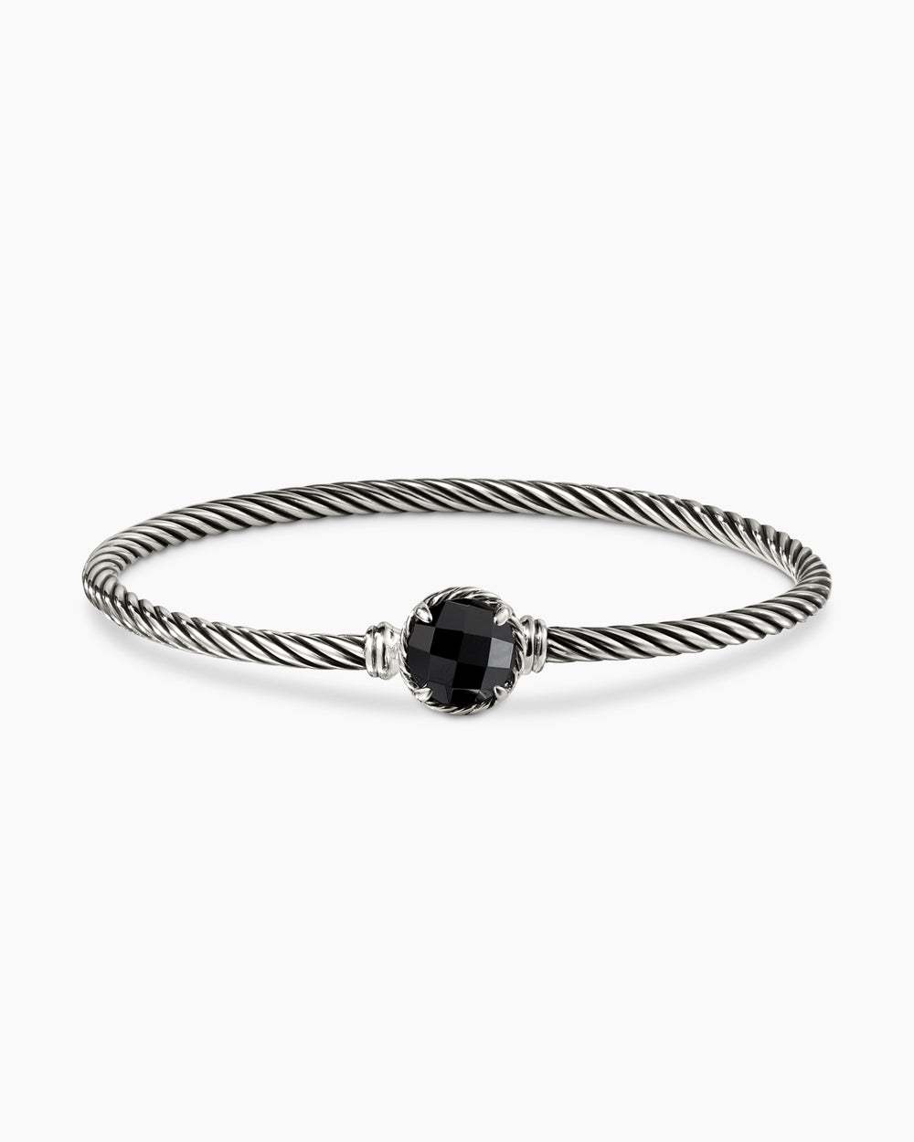Petite Chatelaine庐 Bracelet Sterling Silver with Black Onyx, 3mm