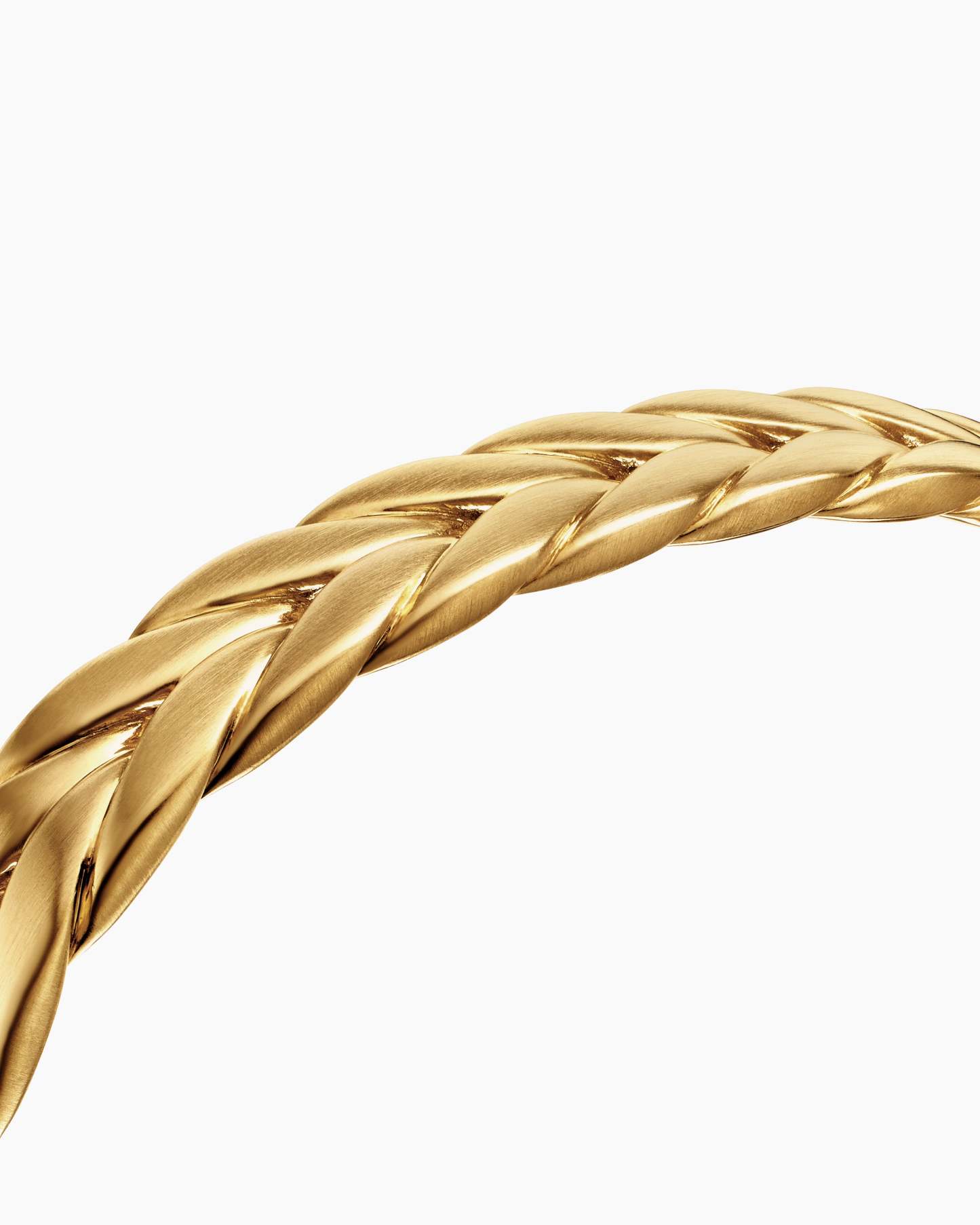 Chevron Collection for Men Chevron Cuff Bracelet 18K Yellow Gold, 9mm