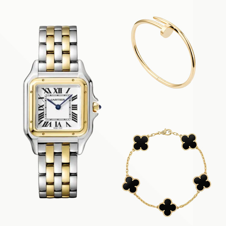 3-Piece Panthère Yellow Gold & Lucky Clover