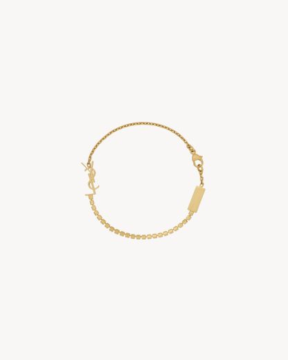 CASSANDRE CHARM BRACELET IN METAL AND RHINESTONE