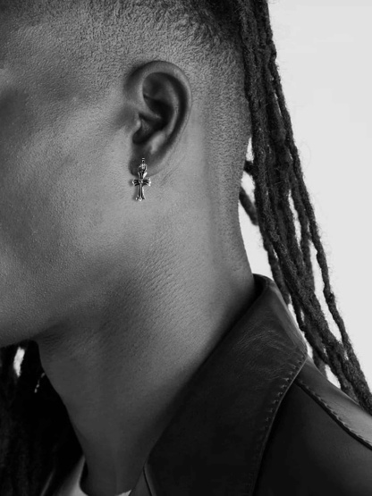 CROSS BABYFAT DROP EARRINGS