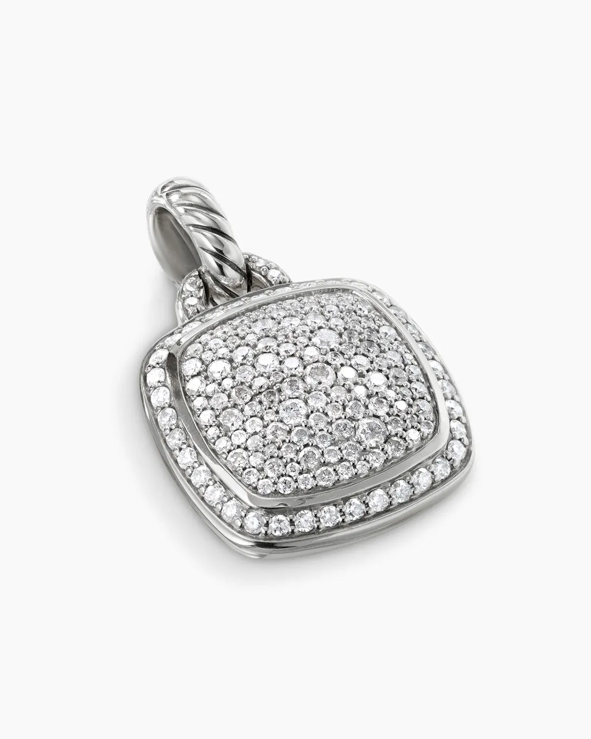 Albion庐 Pendant Sterling Silver with Pav茅 Diamonds, 14mm