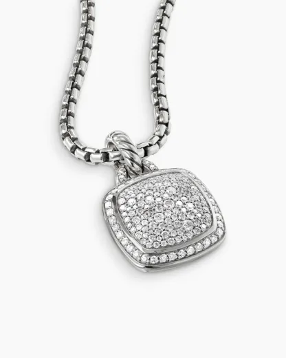 Albion庐 Pendant Sterling Silver with Pav茅 Diamonds, 14mm